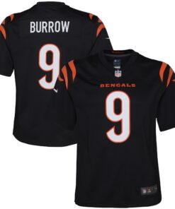 Joe Burrow Cincinnati Bengals  Youth Game Jersey  Black