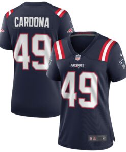 Joe Cardona New England Patriots  Women_s Game Jersey  Navy