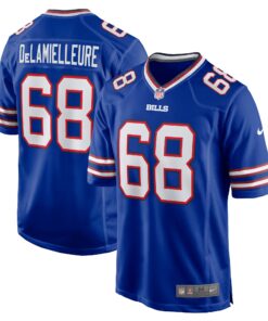 Joe DeLamielleure Buffalo Bills  Game Retired Player Jersey  Royal