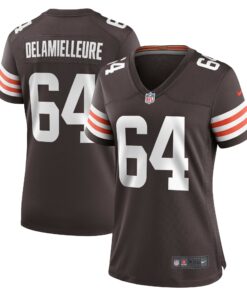 Joe DeLamielleure Cleveland Browns  Women_s Game Retired Player Jersey  Brown