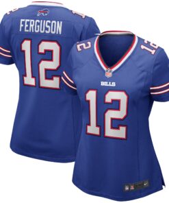 Joe Ferguson Buffalo Bills  Women_s Game Retired Player Jersey  Royal