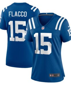 Joe Flacco Indianapolis Colts  Women_s Game Jersey   Royal