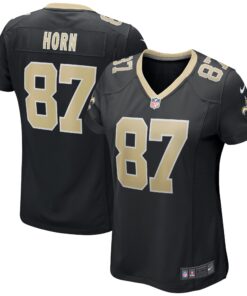 Joe Horn New Orleans Saints  Women_s Game Retired Player Jersey  Black