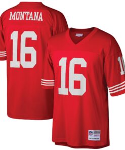Joe Montana San Francisco 49ers Mitchell amp Ness Big amp Tall 1990 Retired Player Replica Jersey  Scarlet