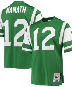 Joe Namath New York Jets 1968 Mitchell amp Ness Authentic Throwback Retired Player Jersey  Green