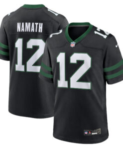 Joe Namath New York Jets  Alternate Retired Player Game Jersey  Legacy Black