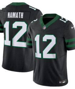 Joe Namath New York Jets  Alternate Vapor F.U.S.E. Limited Jersey   Legacy Black 1