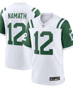Joe Namath New York Jets  Classic Alternate Retired Player Game Jersey  White