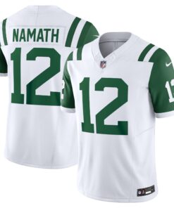 Joe Namath New York Jets  Classic Alternate Vapor F.U.S.E. Retired Player Limited Jersey  White