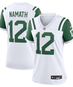 Joe Namath New York Jets  Women_s Classic Alternate Retired Player Game Jersey  White