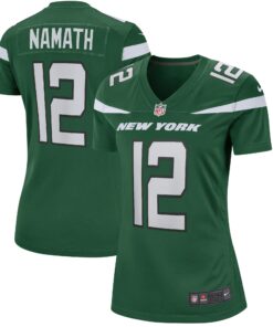 Joe Namath New York Jets  Women_s Game Retired Player Jersey  Gotham Green