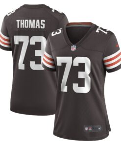Joe Thomas Cleveland Browns  Women_s Retired Game Player Jersey  Brown
