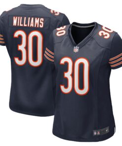 Joejuan Williams Chicago Bears  Women_s  Game Jersey   Navy