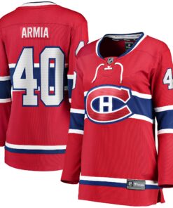 Joel Armia Montreal Canadiens Fanatics Women_s Home Breakaway Player Jersey  Red