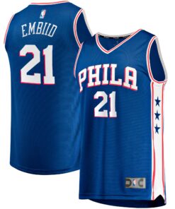 Joel Embiid Philadelphia 76ers Fanatics Big &amp Tall Fast Break Player Jersey - Royal - Icon Edition