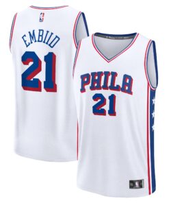 Joel Embiid Philadelphia 76ers Fanatics Fast Break Replica Jersey - Association Edition - White