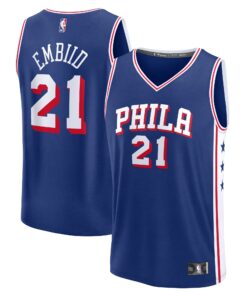 Joel Embiid Philadelphia 76ers Fanatics Fast Break Replica Jersey - Icon Edition - Royal