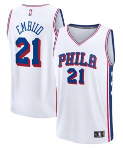 Joel Embiid Philadelphia 76ers Fanatics Fast Break Replica Player Jersey - Association Edition - White