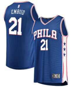 Joel Embiid Philadelphia 76ers Fanatics Fast Break Replica Team Color Player Jersey Royal - Icon Edition