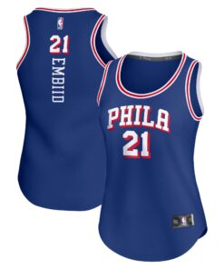 Joel Embiid Philadelphia 76ers Fanatics Women's Fast Break Player Jersey - Icon Edition - Royal