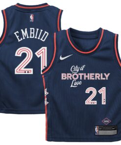 Joel Embiid Philadelphia 76ers Infant Swingman Replica Jersey - City Edition - Navy