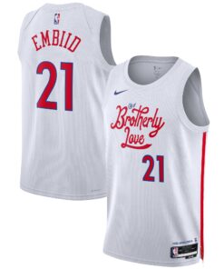 Joel Embiid Philadelphia 76ers Unisex 202223 Swingman Jersey - City Edition - White
