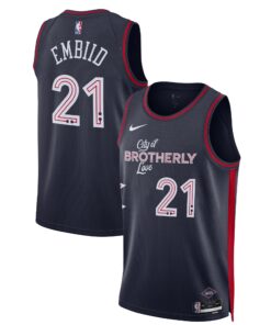 Joel Embiid Philadelphia 76ers Unisex 202324 Swingman Jersey - Navy - City Edition