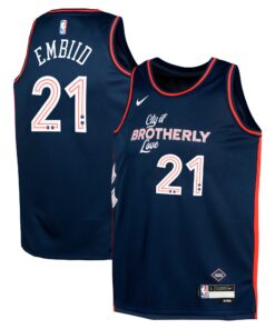 Joel Embiid Philadelphia 76ers Youth  Swingman Replica Jersey - City Edition - Navy