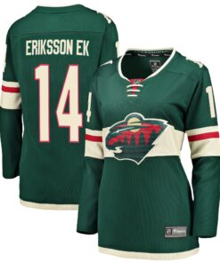 Joel Eriksson Ek Minnesota Wild Fanatics Women_s Breakaway Player Jersey  Green