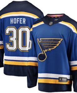 Joel Hofer St. Louis Blues Fanatics Home Premier Breakaway Player Jersey  Blue
