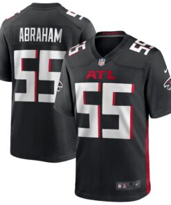 John Abraham Atlanta Falcons  Game Retired Player Jersey  Black 1