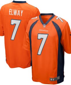 John Elway Denver Broncos  Game Retired Player Jersey  Orange