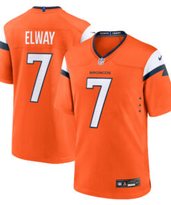 John Elway Denver Broncos  Mile High Collection Retired Player Game Jersey  Orange