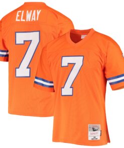 John Elway Denver Broncos Mitchell amp Ness 1990 Legacy Replica Jersey  Orange