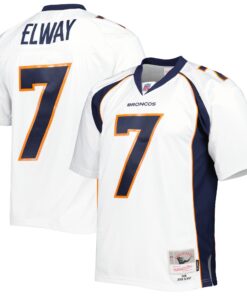 John Elway Denver Broncos Mitchell amp Ness 1998nbspLegacy Replica Jersey  White