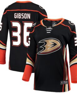 John Gibson Anaheim Ducks Fanatics Women_s Breakaway Jersey  Black