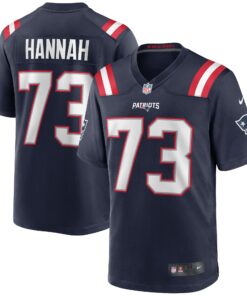 John Hannah New England Patriots  Game Retired Player Jersey  Navy
