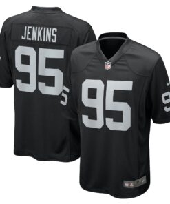 John Jenkins Las Vegas Raiders  Game Jersey  Black 1