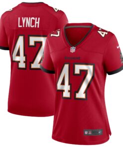 John Lynch Tampa Bay Buccaneers  Women_s Game Retired Player Jersey  Red