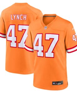 John Lynch Tampa Bay Buccaneers  Youth Retired Player Game Jersey  Orange