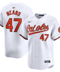 John Means Baltimore OriolesHome Limited Player Jersey  White