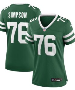 John Simpson New York Jets  Women_s Game Jersey  Legacy Green