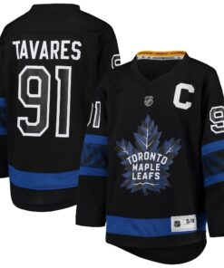 John Tavares Toronto Maple Leafs Youth Alternate Replica Player Jersey  Black