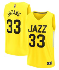 Johnny Juzang Utah Jazz Fanatics Fast Break Replica Player Jersey - Icon Edition - Yellow