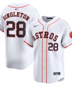 Jon Singleton Houston AstrosHome Limited Player Jersey  White