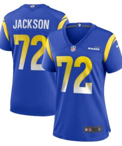 Jonah Jackson Los Angeles Rams  Women_s Team Game Jersey   Royal