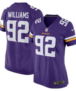 Jonah Williams Minnesota Vikings  Women_s Team Game Jersey   Purple