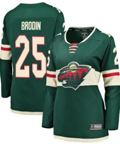 Jonas Brodin Minnesota Wild Fanatics Women_s Breakaway Player Jersey  Green