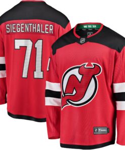 Jonas Siegenthaler New Jersey Devils Fanatics Home Breakaway Player Jersey  Red