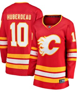 Jonathan Huberdeau Calgary Flames Fanatics Women_s Home Breakaway Player Jersey  Red